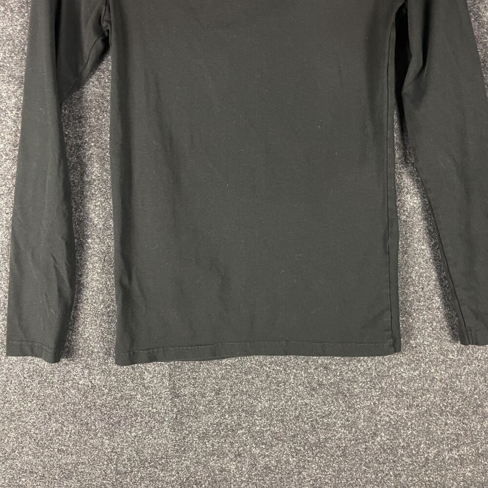 Pact Top Womens Small Black Organic Cotton Long Sleeve Stretch Crew Neck Casual - Picture 9 of 10